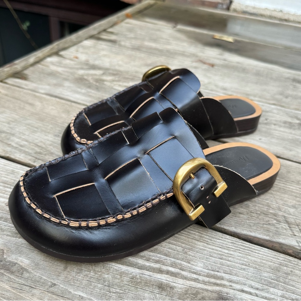 Massimo Dutti Leather Clog